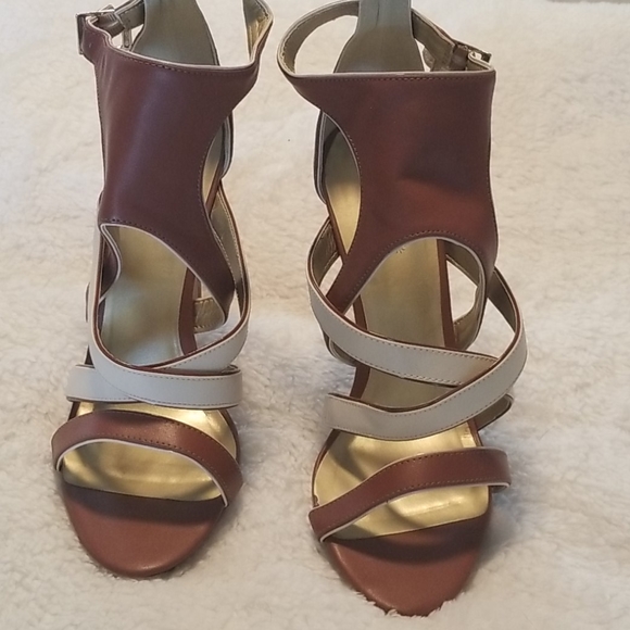 Shoe Dazzle Shoes - Strappy High Heeled Sandals